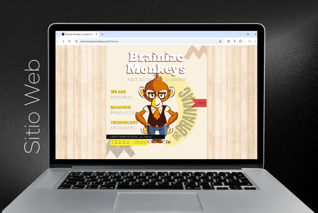 Sitio web Comic Braniac Monkeys