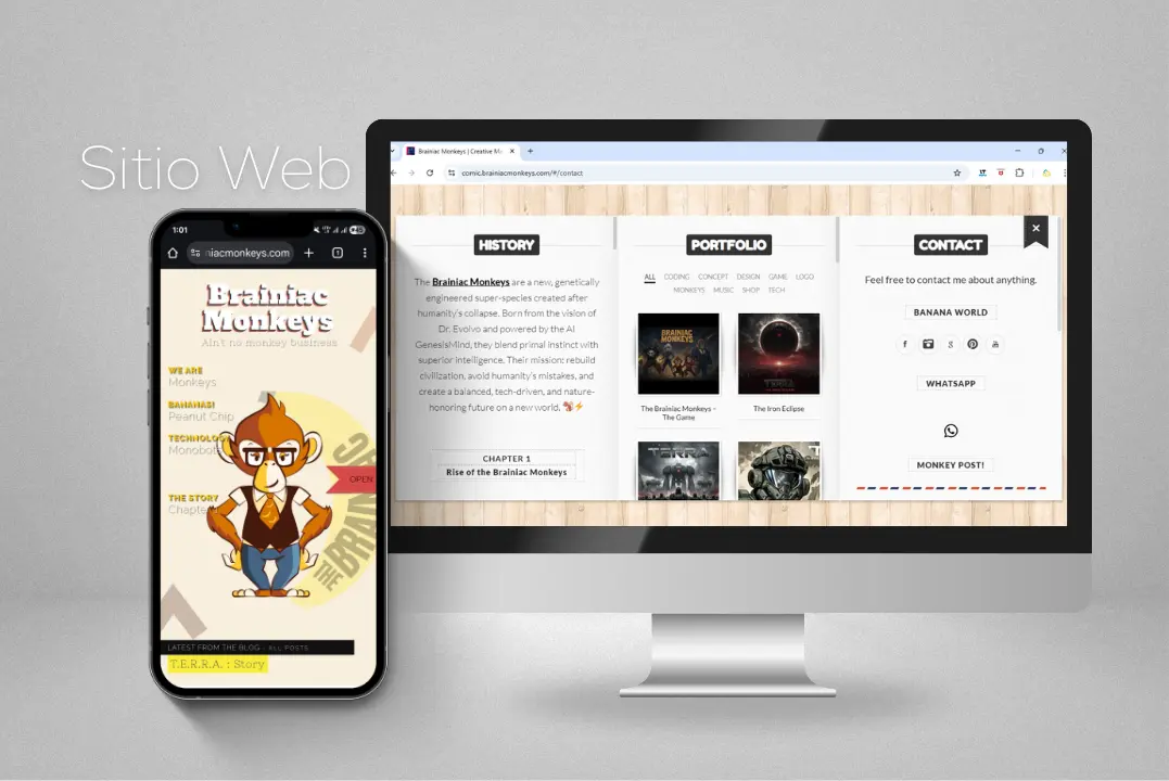 Sitio web adaptado a versiones de dispositivos